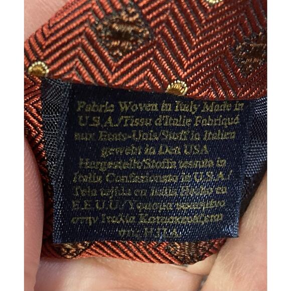 BROOKS BROTHERS Makers Men's Classic Silk Neck Tie Made in USA 58.5” x 3.5” - Picture 7 of 8